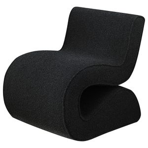 Sedia Austin Senza Braccioli con Rivestimento in Bouclé Antracite, Elegante Arredamento per Soggiorno - Product Image 3