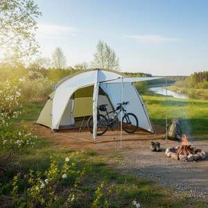 Lightweight Waterproof Outdoor Camping Dome <b>Tent</b> For Family Hiking Travel All Season Use Worldwide Equipment - Product Image 6