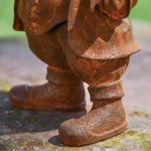 Décoration de Pâques : Statue de M. Lapin rustique grandeur nature pour les fournitures de jardin - Product Image 4