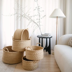 Set Of 4 Nesting Floor Basket Handmade Storage Basket Wholesale eco-friendly Made Viet Nam - Product Image 1
