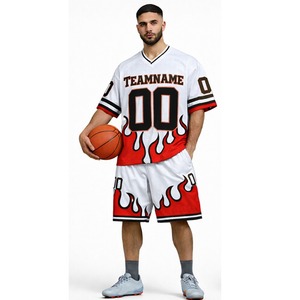 Ensemble de maillot et short de football américain de qualité supérieure, uniforme sportif respirant, vêtements d'équipe personnalisés pour les entraînements et les matchs - Product Image 3
