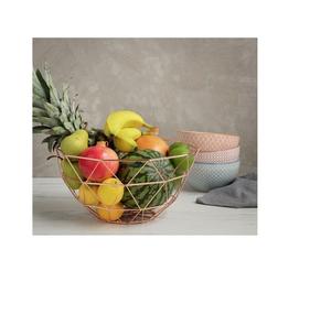 Corbeille à fruits classique en métal, design ouvert d'inspiration vintage pour une meilleure circulation de l'air, rangement des produits frais, espaces repas - Product Image 6