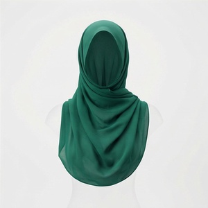 Hiyab de Chifón de Color Sólido para Mujer, Transpirable, para Uso Diario, Pañuelo Étnico de Oriente Medio - Product Image 1