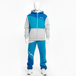 Conjunto Deportivo para Hombre, Sudadera con Capucha, Pantalones Largos Ajustados, Traje Deportivo con Rayas para Hombre - Product Image 2