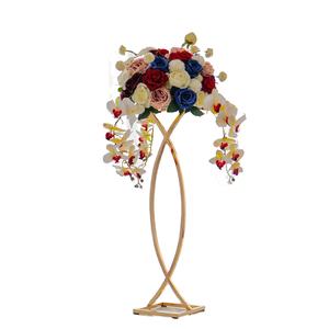 Centros de Mesa de Boda de Metal Dorado de Lujo, Decoraciones de Mesa, Jarrones - Product Image 3