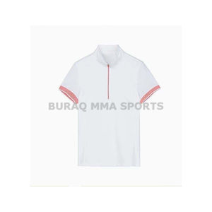 Polo pour femme à manches courtes, séchage rapide, col tricoté, coupe classique - Product Image 4