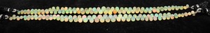 Cuentas de ópalo etíope natural brillante AAA, cuentas lisas en forma de lágrima, ópalo Welo, hilo de cuentas de 8 pulgadas, 4x6 a 5x7 mm, cuentas lisas - Product Image 3