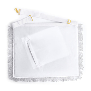 Tablier de maître de loge bleu - Broderie en fils métalliques avec franges en rayonne, travail de qualité supérieure et style de loge haut de gamme. - Product Image 3