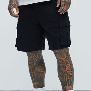 Shorts en jean pour homme, style streetwear, avec logo personnalisé, broderie 3D, coton biologique, imprimé, chaînes et pierres, taille élastique, couleur unie, décontracté - Product Image 6