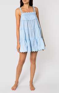 Mini ropa para modelo encaje cubrir hasta cuello cuadrado vestido de fiesta de verano de longitud corta - Product Image 2