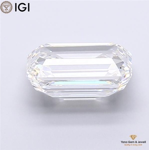 Diamante Cultivado en Laboratorio CVD de 5.00 Quilates con Certificado IGI, Corte Esmeralda, Color F, Claridad VVS1, para Joyería Solitaria - Product Image 3
