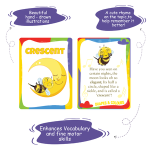 Tarjetas de Memoria de Plástico de Doble Cara de Biplob, 28 Tarjetas Educativas con Formas y Colores, con Imágenes y Rimas - Product Image 5