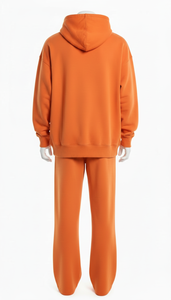 Cotton <b>Fleece</b> Tracksuit Men <b>Women</b> Soft Warm Breathable Fabric Comfortable Casual Daily Wear Hoodie And <b>Jogger</b> Set - Product Image 3