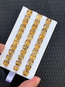 Natural Orange <b>Citrine</b> Cushion Cut Gemstone 2.00Ct Clean Clarity Loose Stone Rajasthan Zubeda Gems for Jewelry Making Wholesale - Product Image 6