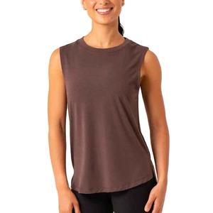 Wholesale New Arrival <b>Top</b> Quality Material 100%Cotton Made Women Gym Tank <b>Tops</b> Casual Fitness Breathable - Product Image 4