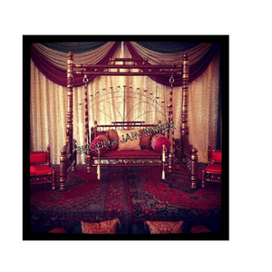 Maroon Wooden Sankheda <b>Swing</b> by Shobha Jain Impex - Product Image 1