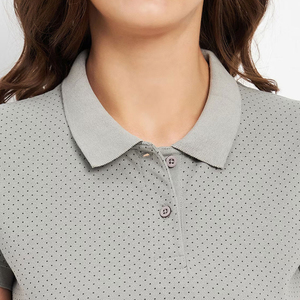 Camiseta de Punto para Mujer, 100% Algodón, Antiarrugas, Manga Corta, Casual, Suave, Transpirable, Ecológica, de Secado Rápido - Product Image 5