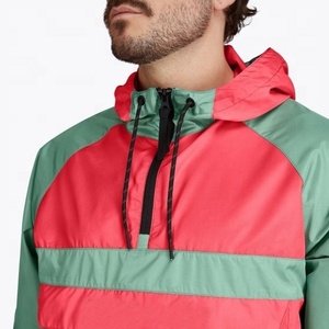 Veste coupe-vent personnalisée pour homme, streetwear, veste tendance, couleurs vives, imperméable, respirante, polyester léger - Product Image 4