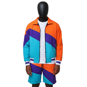 Lightweight Custom Nylon Windbreaker Winter Plus Size Short <b>Set</b> Elastic Waist Running <b>Sets</b> for Men cotton Breathable - Product Image 1