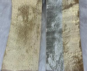 Designer Indian Ethnic Pearl Bead Mirror Work Hand Look Scalloped Embroidered Lace Border for Saree <b>Kaftan</b> Garment Finish - Product Image 3