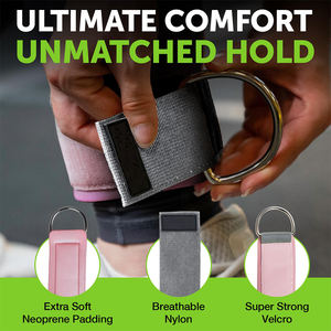 Sangle de cheville tendance fabriquée sur mesure, couleur unie, avec logo et impression personnalisés, pour la musculation et l'haltérophilie - Product Image 3