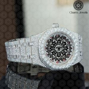 Montre Tonneau de Luxe Charm_Jewells en Acier Inoxydable 40mm, Analogique à Quartz, Verre Saphir, Lumineuse, Unisexe, Tendance - Product Image 3