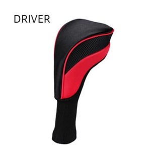 Housse de tête de club de golf entièrement personnalisable, couleurs noir et rouge, en néoprène, pour bois de fairway, élastique, protection pour clubs de golf - Product Image 5