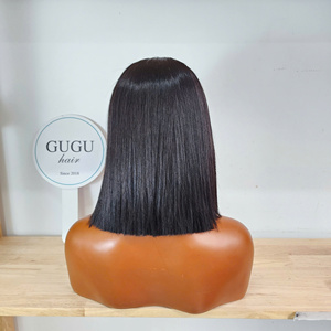 วิกผมบ๊อบตรง Gugu Hair Bone Straight ทำจากผมแท้เวียดนาม สีธรรมชาติ ไม่ใช่ผม Remy  วิกแบบไม่มีกาวติดด้านหน้า  ความหนาแน่น 150%-250% ทุกขนาด - Product Image 2