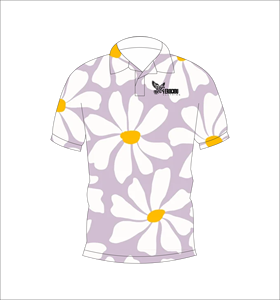 เสื้อโปโลพิมพ์ลายเดซี่แบบกำหนดเอง แขนสั้น สวมใส่สบาย เหมาะสำหรับกอล์ฟ เทนนิส ชุดทีมฤดูร้อน - Product Image 3
