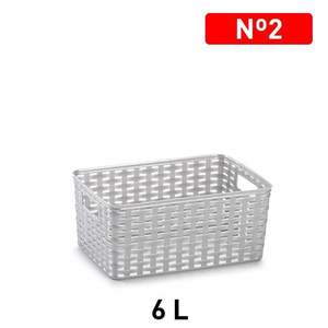 Cesta de Almacenamiento de Plástico Plateado CESTA RATTAN N2 6L 29 X 19.5 cm - Product Image 3