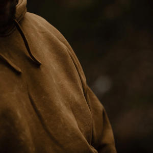 Sweat à capuche délavé style urbain personnalisable en coton – Pullover délavé pour usage avec logo – Vêtement streetwear - Product Image 3