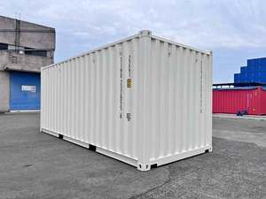 20ft Dry <b>Shipping</b> Container Steel Storage <b>Box</b> White OEM Brand Lampang Origin for Freight Transport - Product Image 1