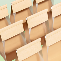 INNORHINO sacs à cravate en étain support de gâteau alimentaire en papier Kraft personnalisé impression offset longueur de la main poignée colle thermofusible de Henkel