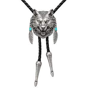 Fabricante de bolo ties indios personalizados de turquesa fundida a presión en estaño - Product Image 2