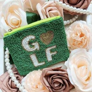 Monedero de tela bordado a mano con cuentas de cristal multicolor, hermoso y personalizado, para mujer, a la moda. - Product Image 3