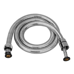 OEM SS304 Flexible <b>Shower</b> Hose 1.5m — Brass Nut Ends, BSP 1/2" Thread, Wholesale Bathroom <b>Fittings</b> - Product Image 2