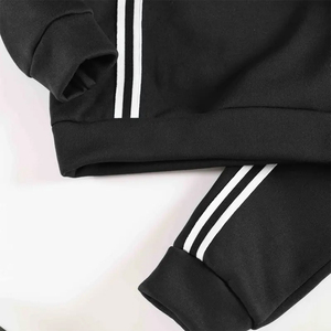 Ensemble de survêtement polaire à capuche pour enfants, avec poches latérales, style décontracté, fournisseur OEM - Product Image 6