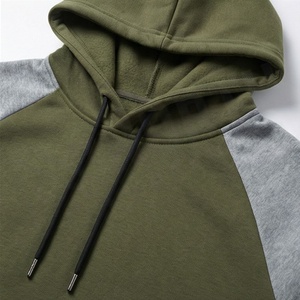 Sweat-shirt à capuche color block pour homme, manches longues, décontracté, avec cordon de serrage, pull à capuche, vert olive, gris, design patchwork, vêtements d'automne - Product Image 5