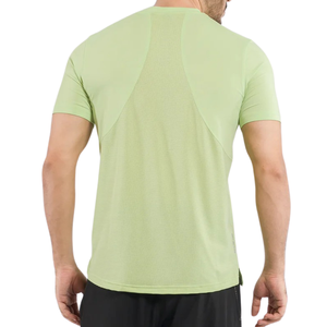 Camiseta Deportiva para Hombre, Ligera, de Secado Rápido, Elástica, Transpirable, Antibolitas, Cuello en V, Manga Corta, Tejido de Poliéster/Algodón - Product Image 2