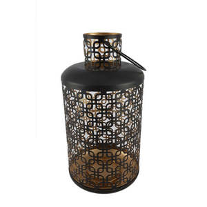 <b>Large</b> Size Pink Coated Etching Design Lantern For Home Villas Floor & Table Top Lighting Decorative Use Lantern In Metal - Product Image 4