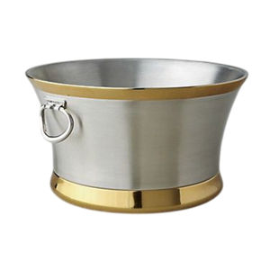 Cubos de hielo de acero inoxidable con asas, cubos para vino, cubos metálicos para bebidas, enfriador de bebidas para el hogar, bar, club, cerveza - Product Image 1