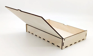 Boîte de rangement pour bijoux en bois faite à la main pour femmes, élégante boîte de rangement pour bagues, boucles d'oreilles, colliers, accessoires - Product Image 3