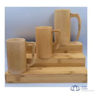 BEST-SELLER |   Tasse en bambou faite à la main pour café, thé, eau, vin – Fournitures pour bars et restaurants – Ensemble Blue Lotus Binh Dinh Vivian - Product Image 1