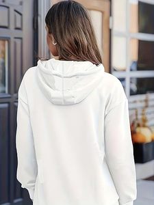 Sudaderas con capucha y cremallera personalizadas para mujer, de algodón, unisex, gruesas, cómodas y elegantes, fabricantes de ropa. - Product Image 3