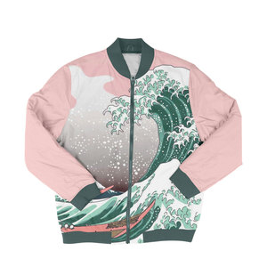 Winter Custom Varsity Polyester Cotton Waterproof Windproof Printed Regular Sleeve Custom <b>Colour</b> & Size Bomber Jacket - Product Image 5