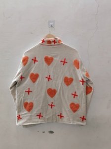 Handmade <b>Velvet</b> Hand Embroidered Winter Bomber <b>Jacket</b> <b>for</b> <b>Women</b> | Indian Artisan Floral Folk Design | Premium Eco-Friendly - Product Image 5