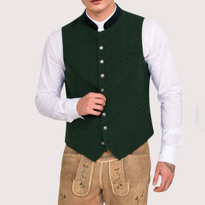 Chalecos Bávaros Tradicionales Reversibles, Transpirables, de Tela Resistente, para la Temporada de Primavera, Ropa Festiva para Hombre, Alta Calidad, Venta al Por Mayor - Product Image 2
