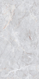 Carreaux en porcelaine effet marbre brillant Jasper Grey 600x1200mm, aspect pierre premium, antidérapants, épaisseur 8mm, pour sol et mur de salle de bain - Product Image 4