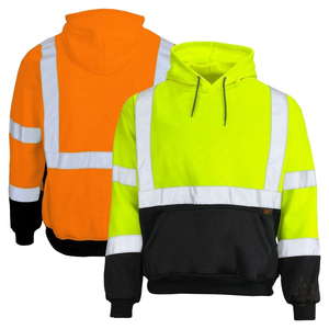 Nouvel Arrivage – Sweat à Capuche Imperméable de Sécurité Streetwear avec Lettres pour Hommes et Femmes – Vêtement de Travail Haute Visibilité – Meilleures Ventes - Product Image 4