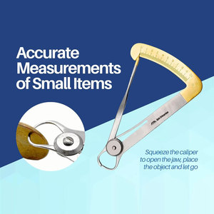 Calibrador dental ortodóntico al por mayor, medidor de 0-10 mm, de acero inoxidable con certificación CE, calibrador manual para medir interiores, instrumento de ortodoncia - Product Image 4